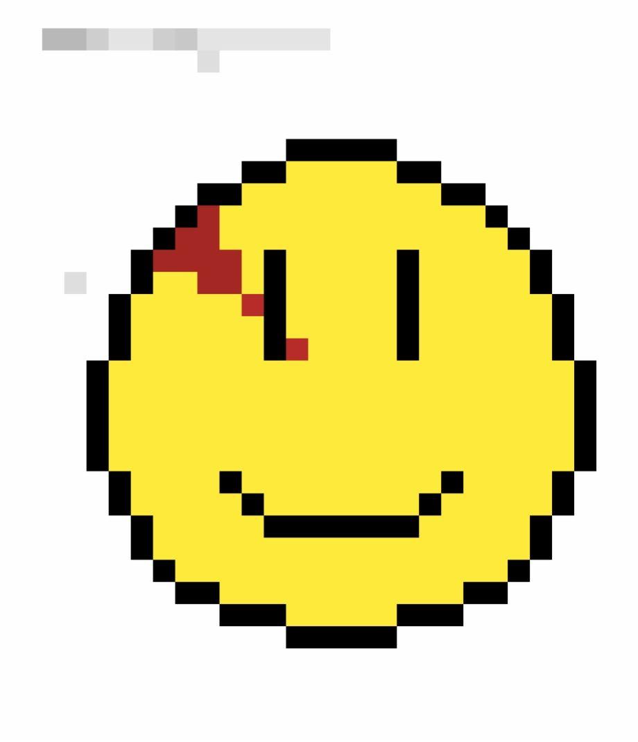 Watchmen Logo - Watchmen Logo - Pixel Art Smiley Free PNG Images & Clipart Download ...