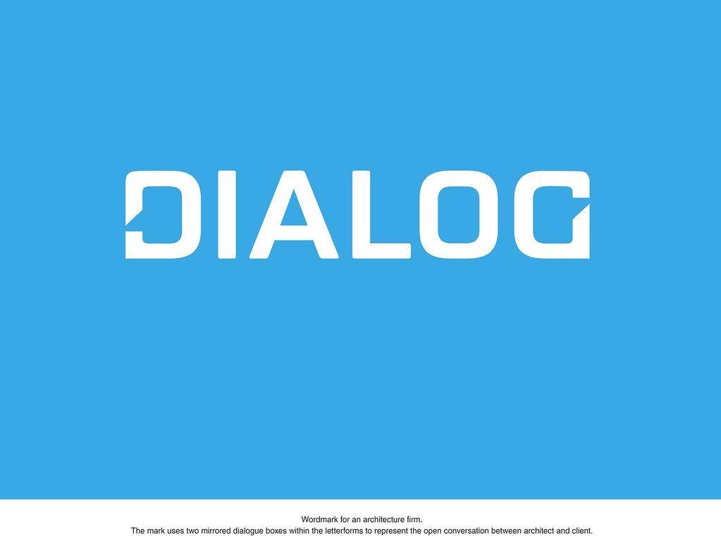 Dialogue Logo - Dialog Logo. Logo for an Architecture firm. The mark uses t