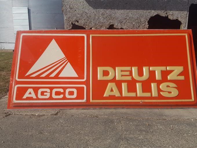 Deutz-Allis Logo - 1980'S AGCO & Deutz/Allis Dealer Sign-Plastic Inserts BigIron Auctions