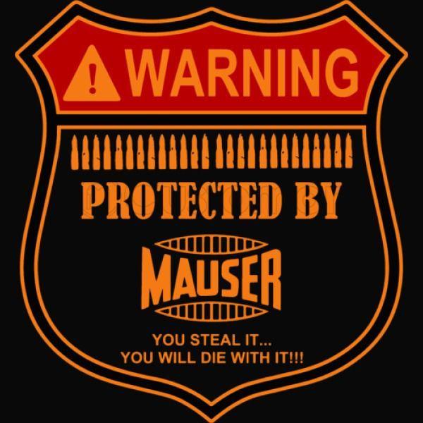 Mauser Logo - Protected by MAUSER Thong - Customon