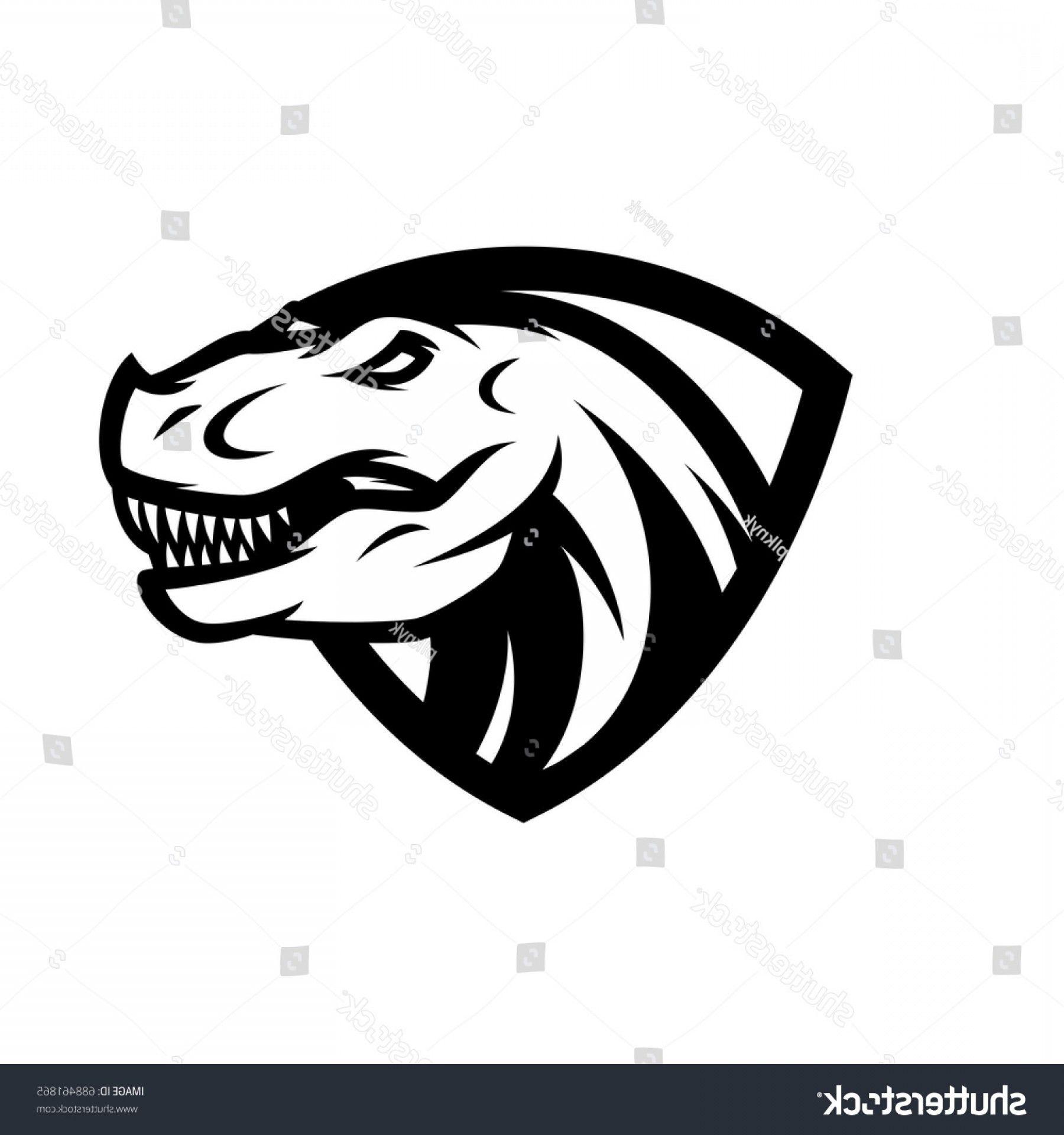 Trex Logo - T Rex Bw Vector Logo Mascot | SOIDERGI