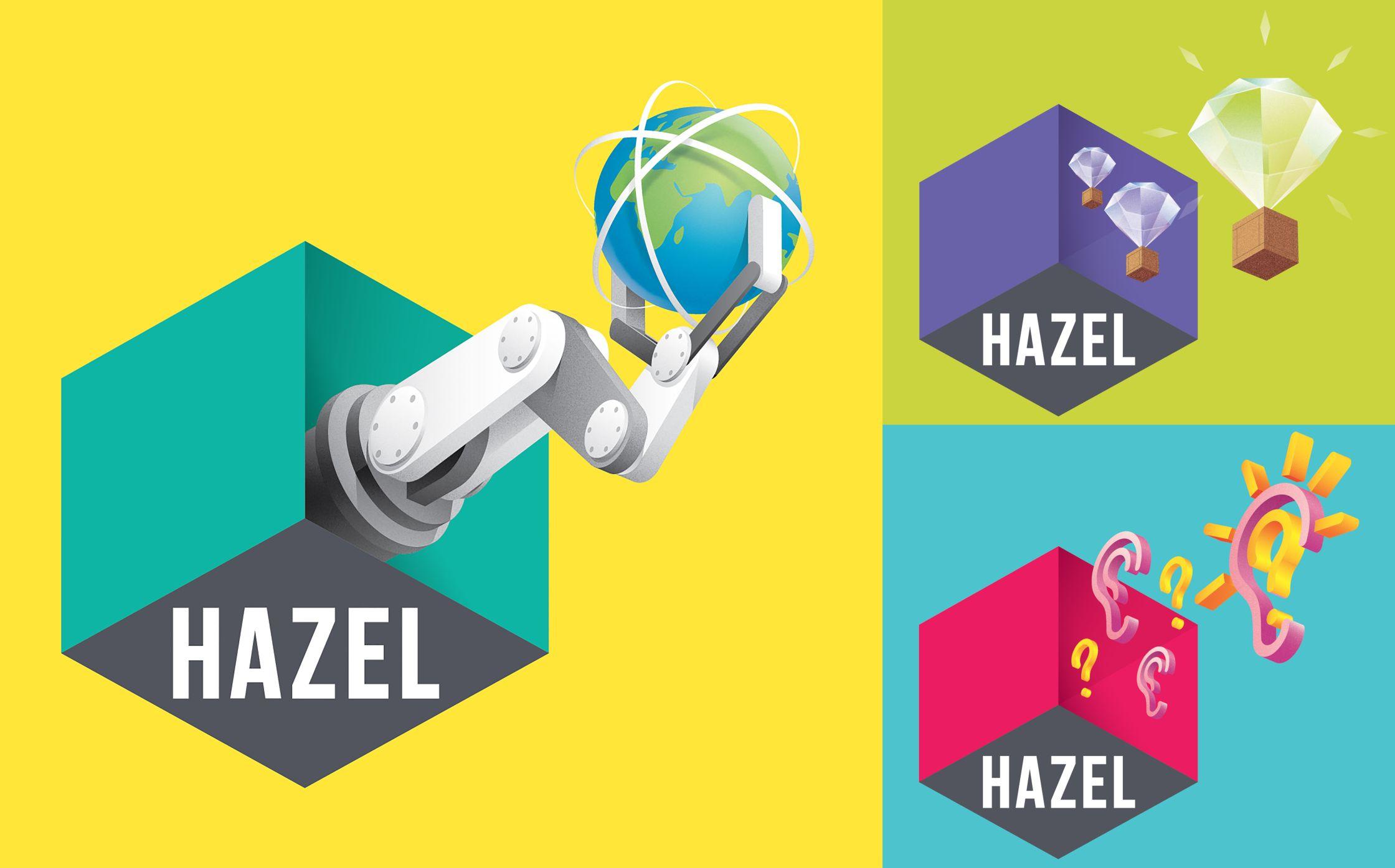 Hazel Logo - Hazel logos - Pride of Lines - Debut Art