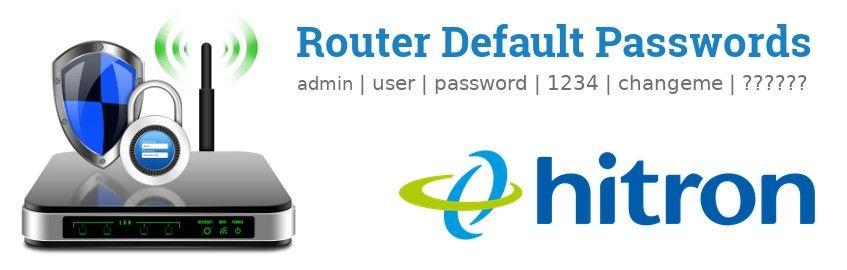 Hitron Logo - Hitron Default Usernames and Passwords (updated August 2019 ...