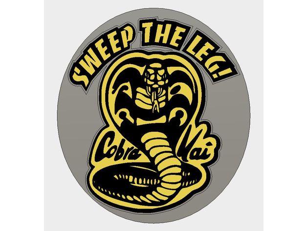 Kai Logo - Cobra Kai logo (sweep the leg!) by lean04 - Thingiverse