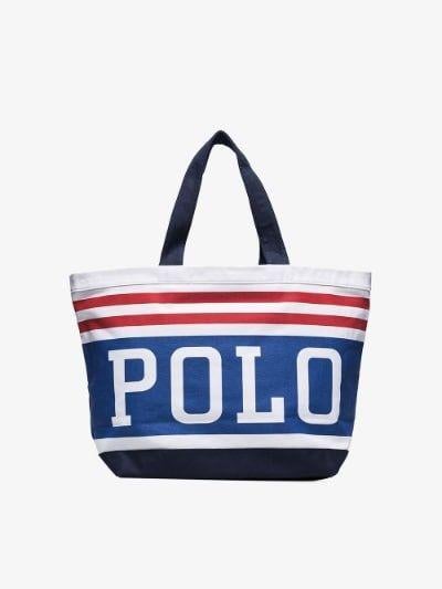 Lauren Logo - Polo Ralph Lauren logo stripe tote bag | Browns