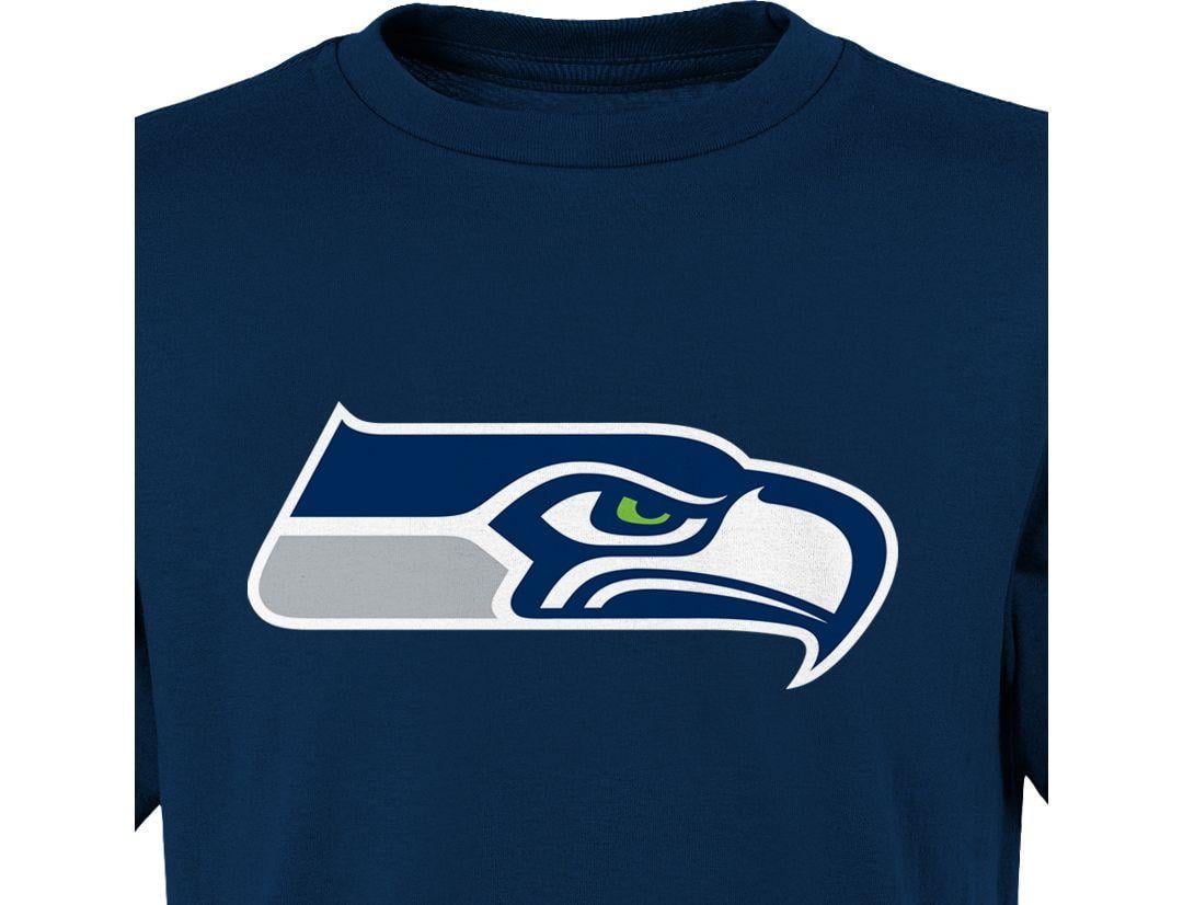 Seahwks Logo - NFL Team Apparel Youth Seattle Seahawks Logo Navy T-Shirt