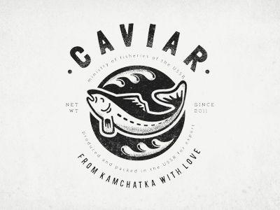Caviar Logo - caviar clothes print | Inspiration | Food logo design, Logos design ...
