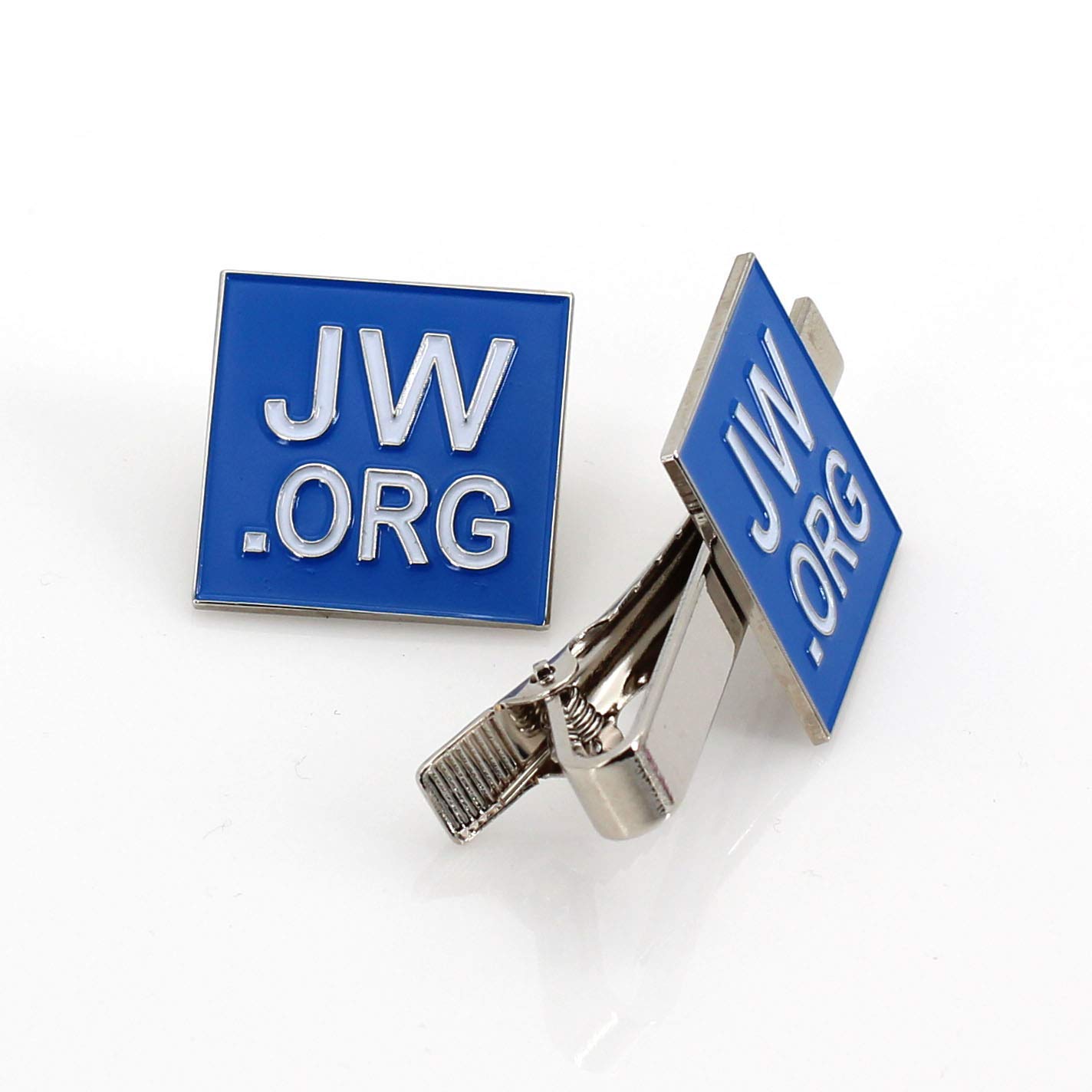 JW Logo - Perfect Present-Jw.org Gift Necktie Clip and Lapel Pin Set-Square -with  JW.ORG Logo Gift Box-Blue