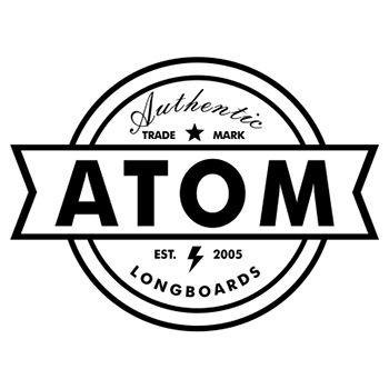 Longboard Logo - Atom Longboards - Distributed by Maxtrack