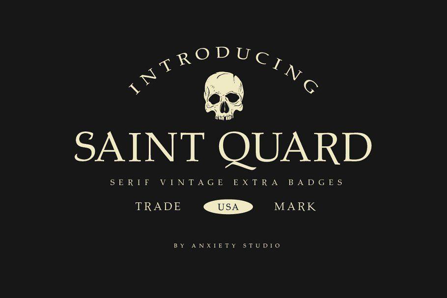 Serif Logo - Saint Quard Serif Extra Logo ~ Serif Fonts ~ Creative Market