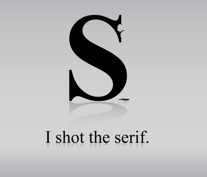 Serif Logo - I shot the Serif: right typeface, more power to your logo | Rainy ...