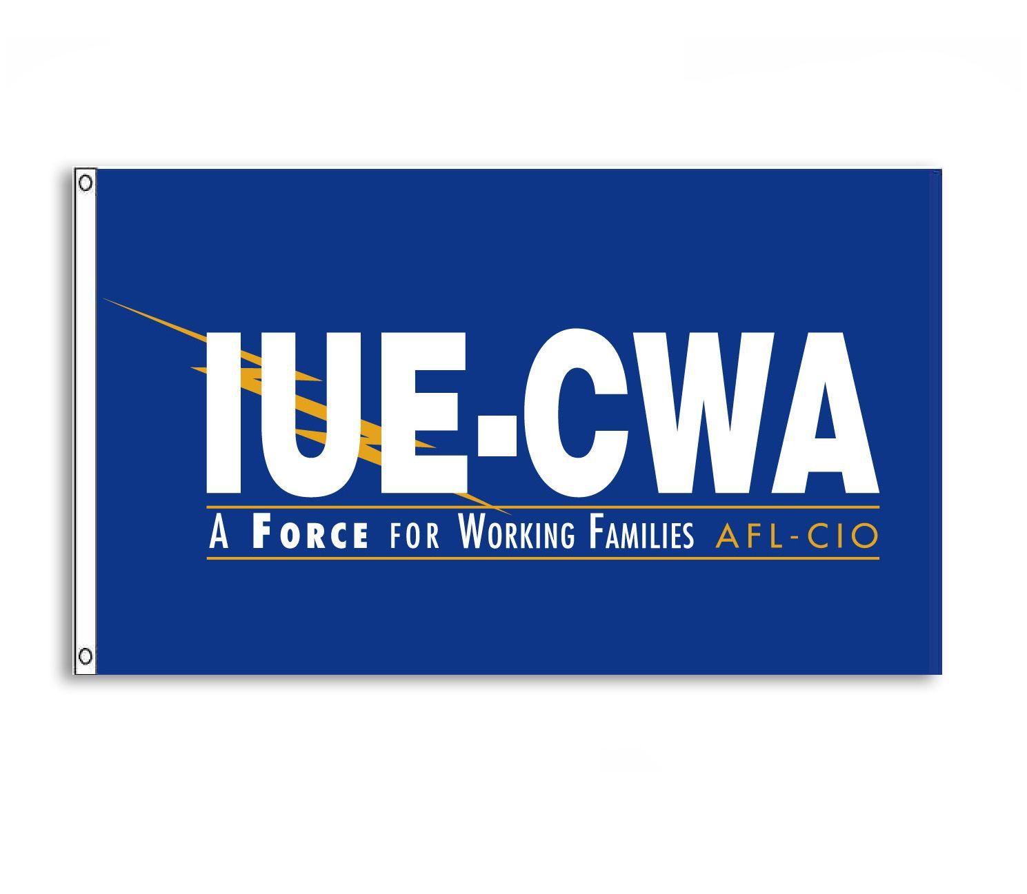 Iue Logo - IUE-CWA OUTDOOR FLAG - IUE Merchandise