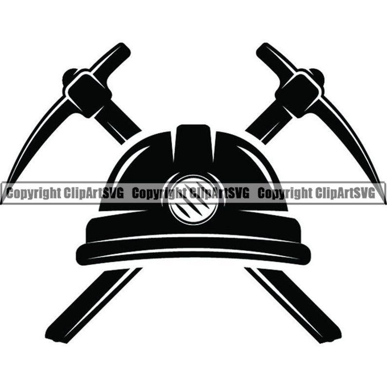 Mining Logo - Mining Logo #16 Pick Axe Shovel Tool Lantern Construction Digging Coal Mine  Cart Car Miner Worker .PNG .SVG .EPS Vector Cricut Cut Cutting