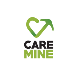 Mining Logo - For Sale—Care Mine Mining Axe Heart Logo