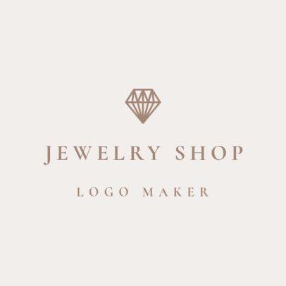Jewelery Logo - Ice Cream Store Logo Maker with Pastel Colors 1399a