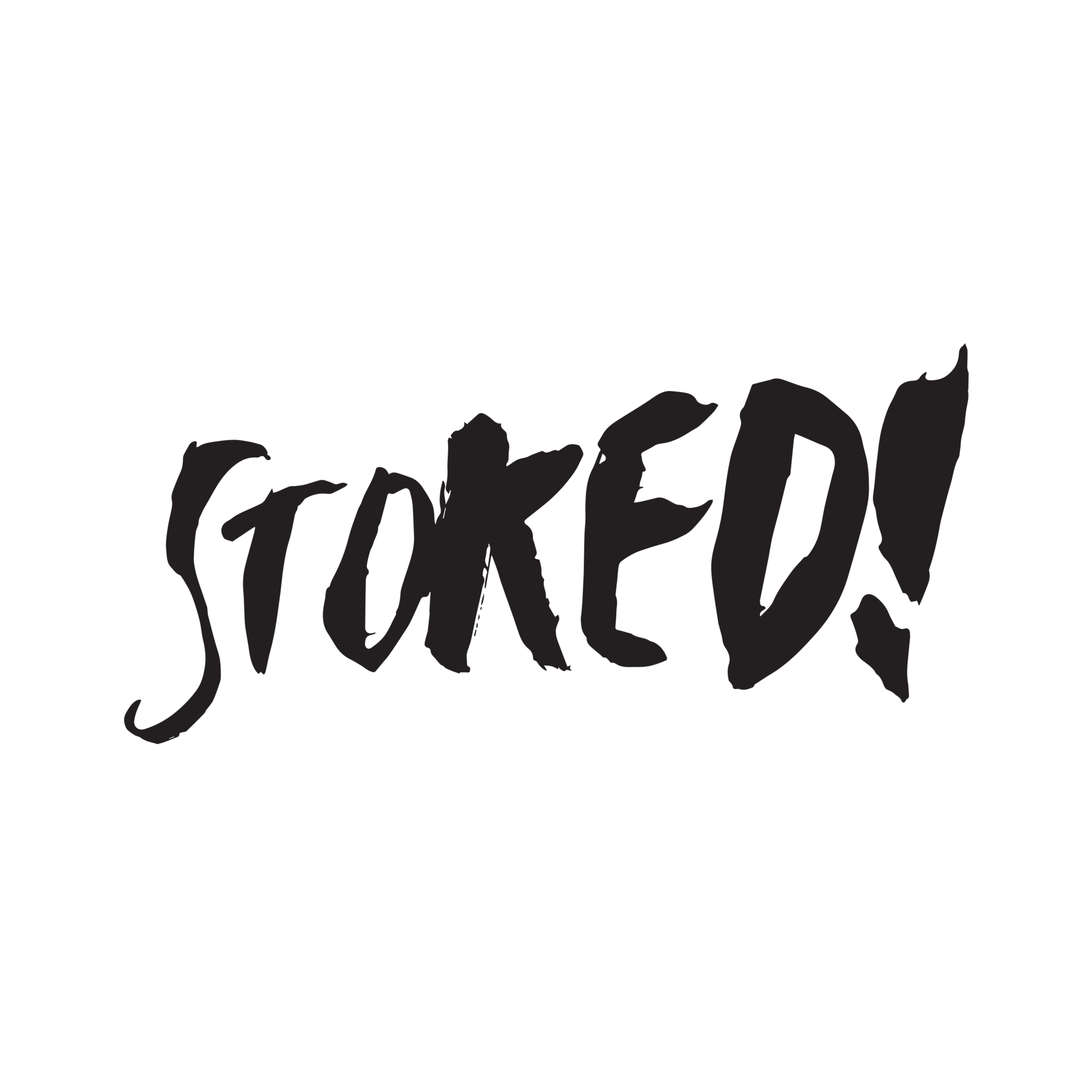Stoked Logo - Stoked by James Victore from Tattly Temporary Tattoos