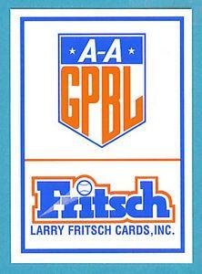 AAGPBL Logo - Details about Fritsch AAGPBL Baseball Singles: #340 Logo Card