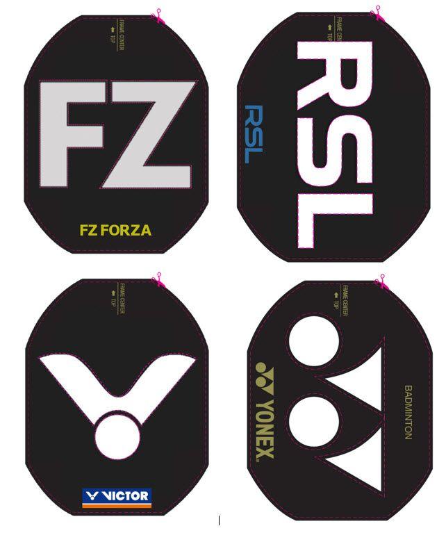 Ning Logo - Stencil CARD - Yonex, RSL, Forza, Victor, Li-ning, Wilson, ProKennex ...