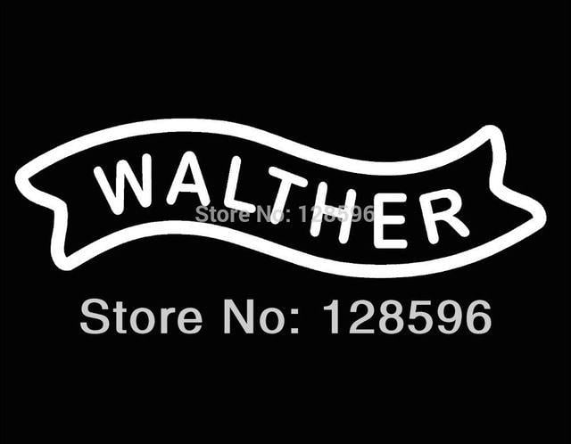 Ammo Logo - US $2.25 5% OFF. New Walther Firearms Logo Vinyl Decal Sticker Window Ammo Box Gun Cabinet 17.5x5.25cm In Stickers From Toys & Hobbies