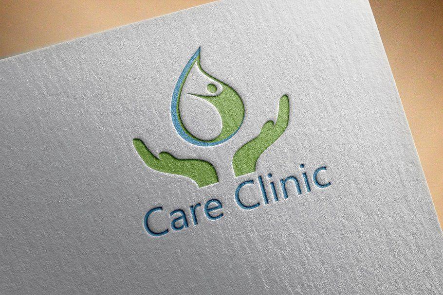 Clinic Logo - Care Clinic- Logo Design ~ Logo Templates ~ Creative Market