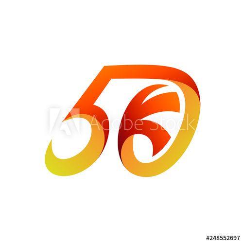 50K Logo - 50k Logo, Anniversary Logo, Number 50 Logo this stock vector