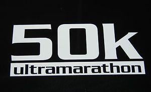 50K Logo - Details about 50k Ultra Marathon Decal Sticker Runner Logo Run *Brand NEW  Design 3.5