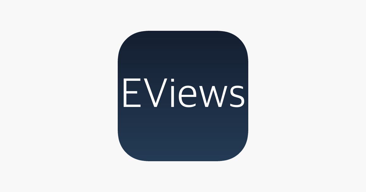 EViews Logo - ‎Learn EViews - Course, Manual, Guide, Reference