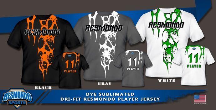 Resmondo Logo - Resmondo Dri Fit Dye Sublimated Jersey. Softball. Sports, Softball