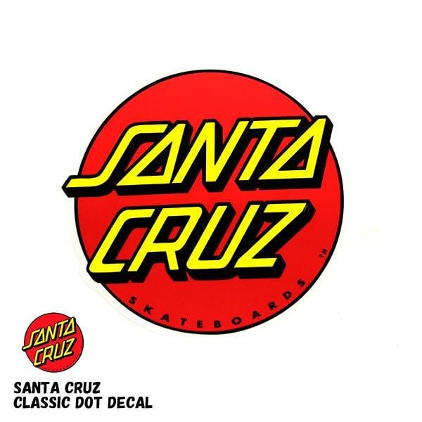 Santa Cruz Circle Logo - fieldline: SANTACRUZ / Santa Cruz sticker classic dot Classic Logo