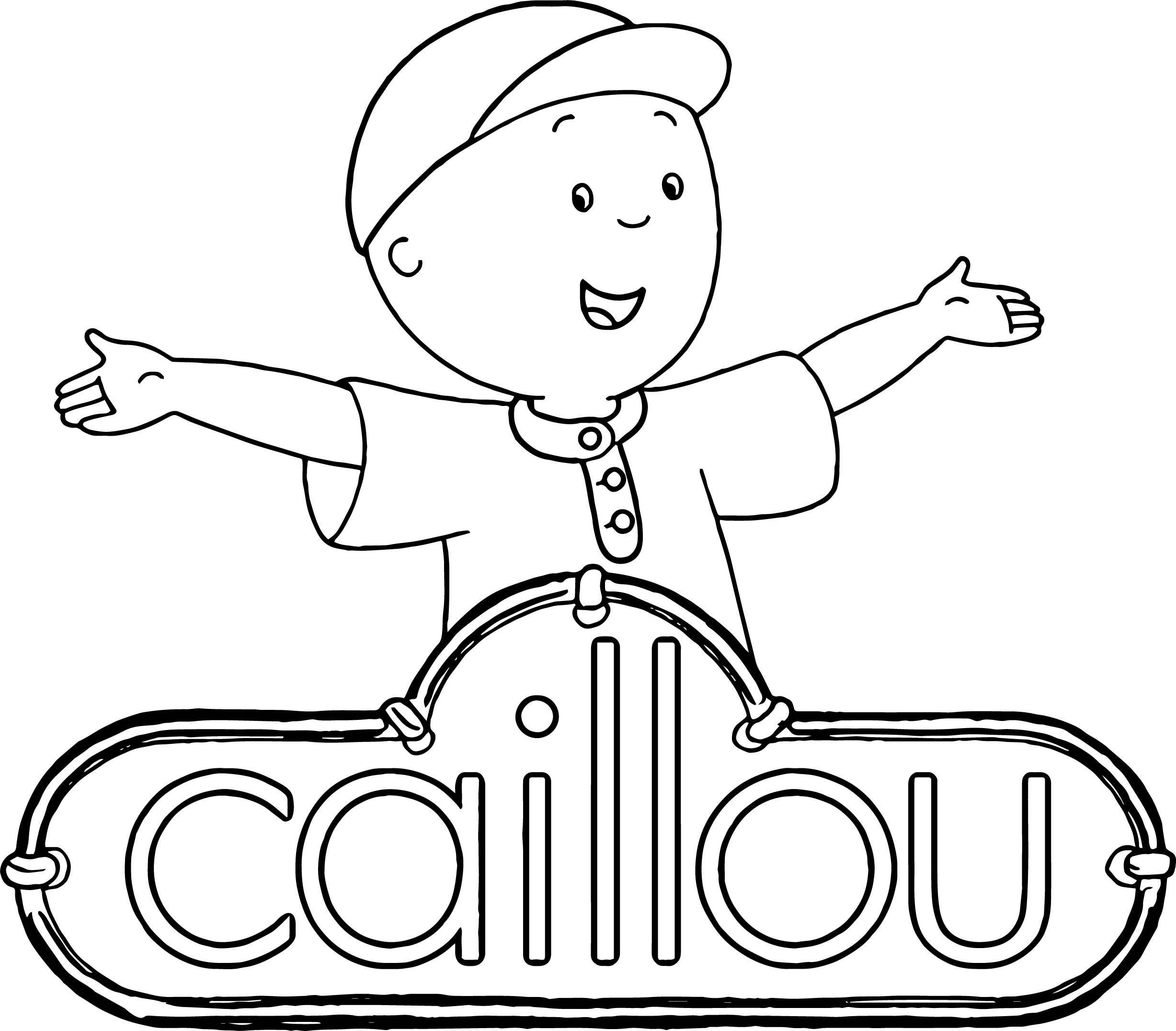 Caillou Logo - Caillou Logo New Coloring Page | Wecoloringpage.com