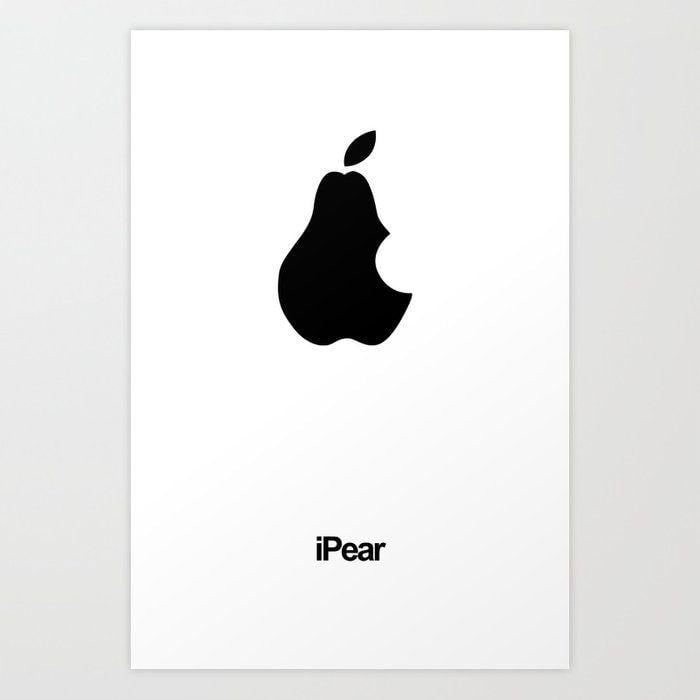 iPear Logo - iPear Art Print by cesaref