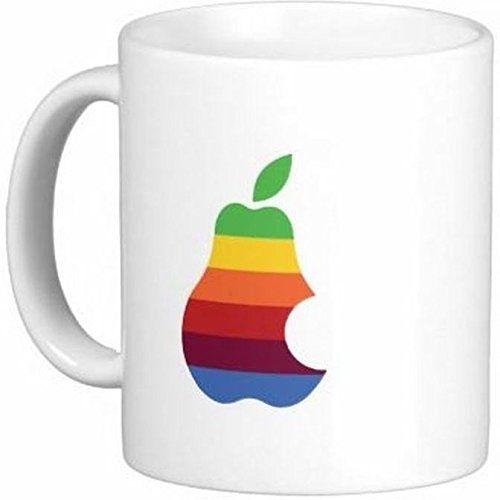 iPear Logo - Pair of Ipear Apple Logo Parody 15 oz Ceramic Coffee
