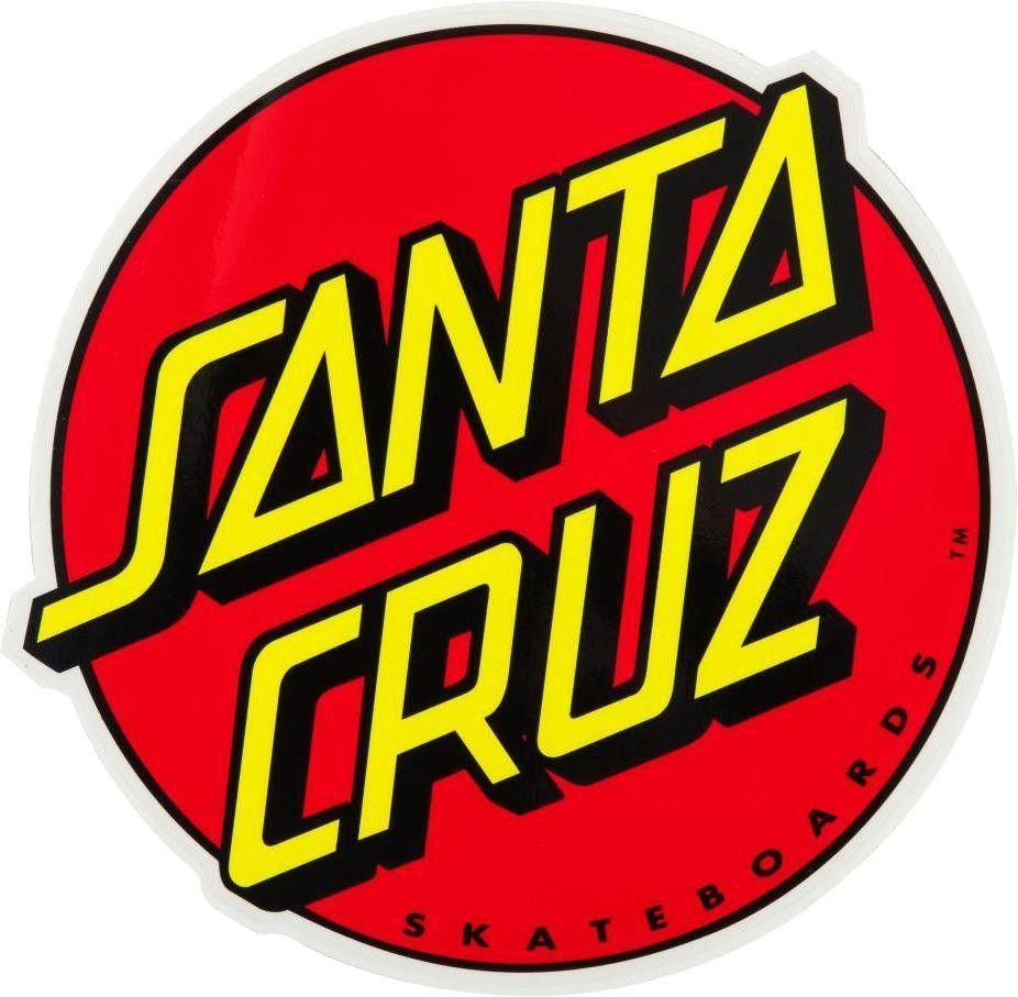 Santa Cruz Circle Logo - Santa Cruz Stickers - Classic Red Dot Logo - XL - 15cm / 6 ...