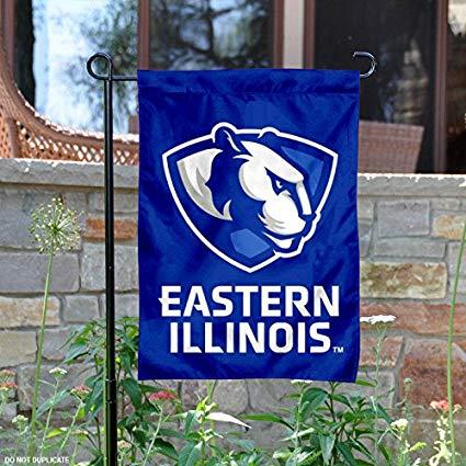 EIU Logo - College Flags and Banners Co. EIU Panthers New Logo Garden Flag