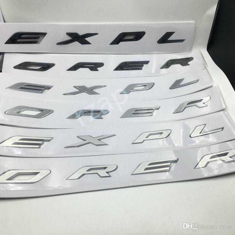 2014-2015 Logo - 3D Explorer Letters Front Hood Emblem Logo Badge Sticker For 2011 2012 2013  2014 2015 Ford Explorer