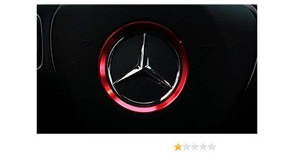 2014-2015 Logo - Amazon.com: Decorative Steering Wheel Logo Cover for Mercedes Benz ...
