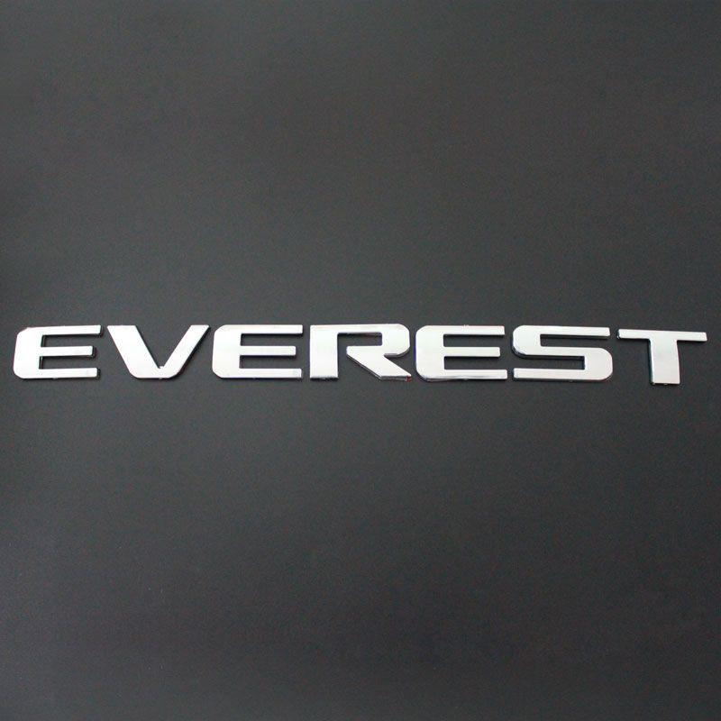 2014-2015 Logo - US $17.31 13% OFF|HIGH QUALITY EVEREST LOGO STIKCER 3D STICKER CHROME LOGO  FOR FORD EVEREST 2014 2015 2016 2017 2018-in Emblems from Automobiles & ...