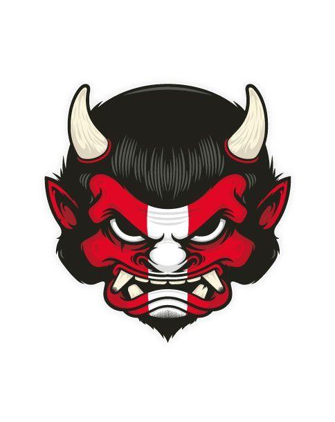 Oni Logo - Oni Mask | Gamer Teams logo Insp | Oni mask, Character design ...