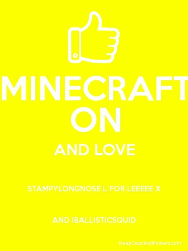 iBallisticSquid Logo - MINECRAFT ON AND LOVE STAMPYLONGNOSE L FOR LEEEEE X AND ...