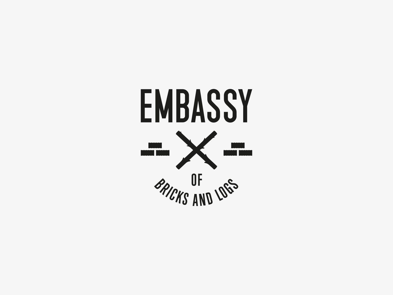 Embassy Logo - Golden Gate — Brand Communication Design › Embassy Of Bricks And Logs