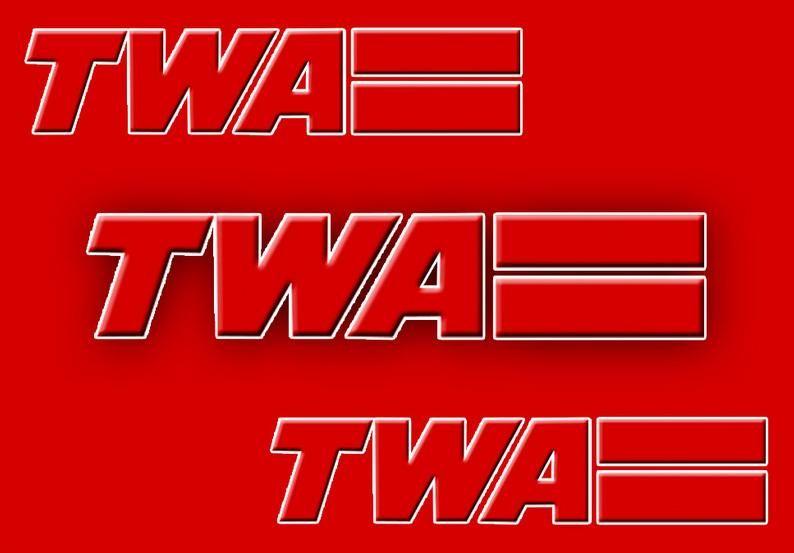 TWA Logo - TWA Logo Fridge Magnet 3.25