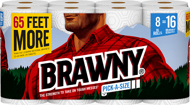Brawny Logo - Paper Towel Rolls. Brawny®