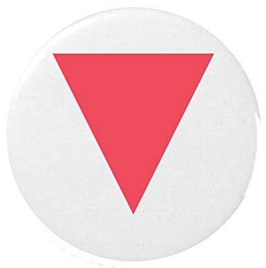 Red Triangle Clothing Logo - Down-Pointing Red Triangle Emoji 25mm Button Badge: Amazon.co.uk ...
