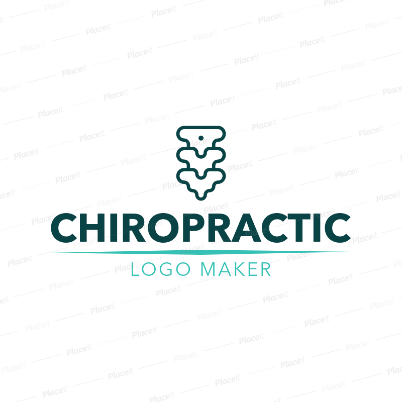 Spine Logo - Chiropractic Logo Creator with a Spine Symbol 1494