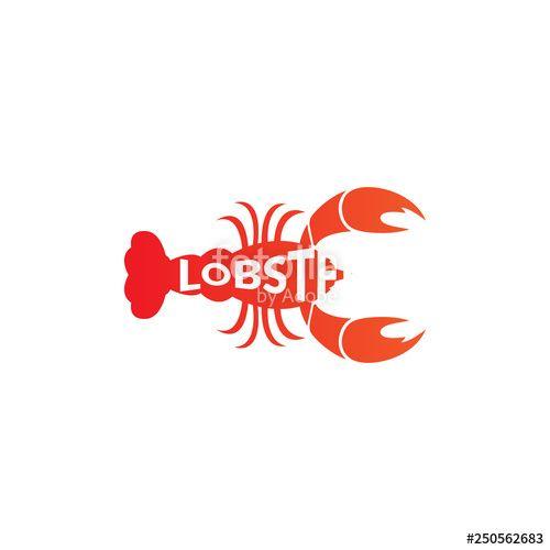 Prawn Logo - Red crawfish prawn shrimp lobster seafood isolated logo and design