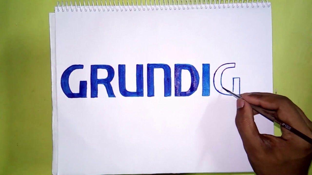 Grundig Logo - How to draw the Grundig logo