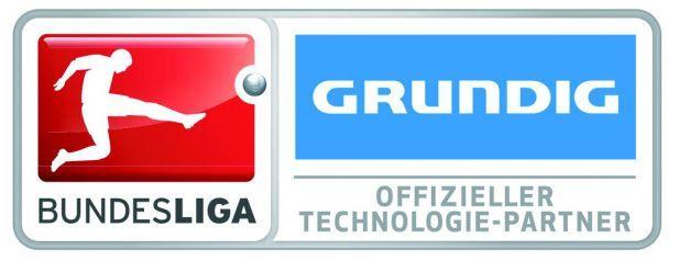 Grundig Logo - Sponsoring: Grundig zeigt Flagge in der Fußball-Bundesliga