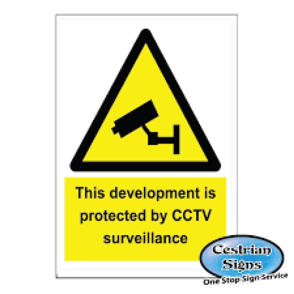 CCTV Logo - cctv logo sign 400mm x 600mm