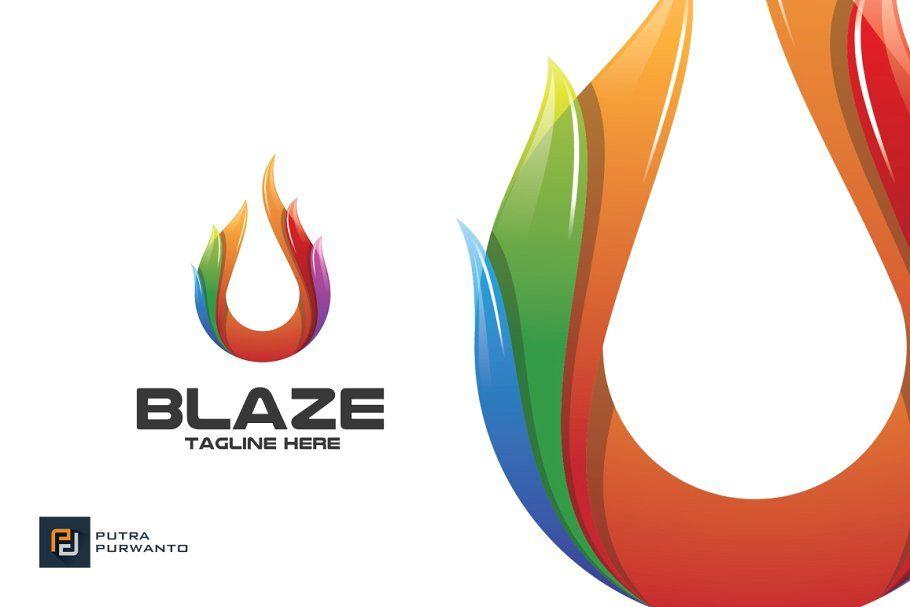 Blaze Logo - Blaze / Fire - Logo Template