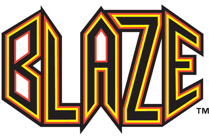 Blaze Logo - Bakersfield Blaze Primary Logo - California League (CAL) - Chris ...